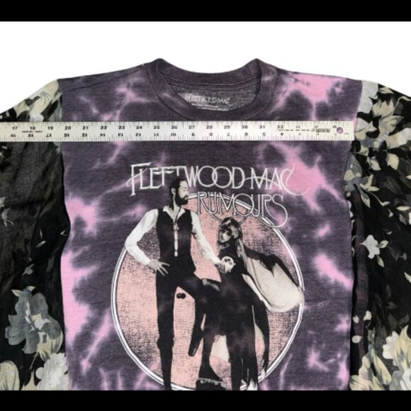 Upcycled Fleetwood Mac Poncho Top – One of a Kind - Picture 2 of 9